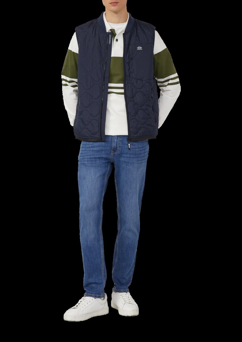 Leichte Steppweste mit Bomberkragen im Workwear-Stil