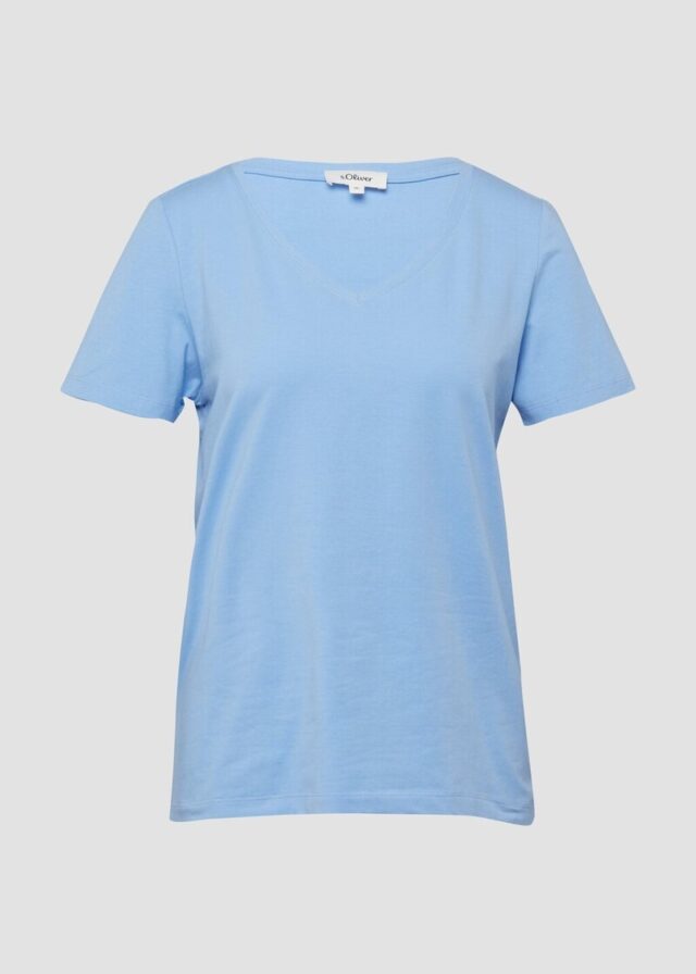 T-Shirt mit V-Ausschnitt