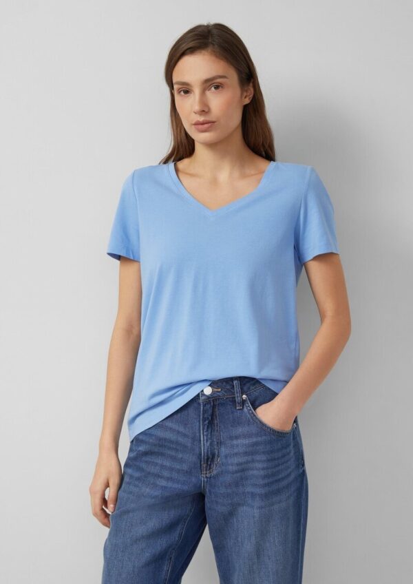 T-Shirt mit V-Ausschnitt