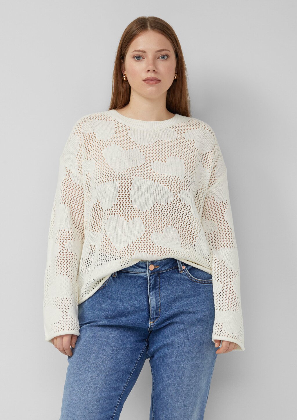Transparenter Pullover