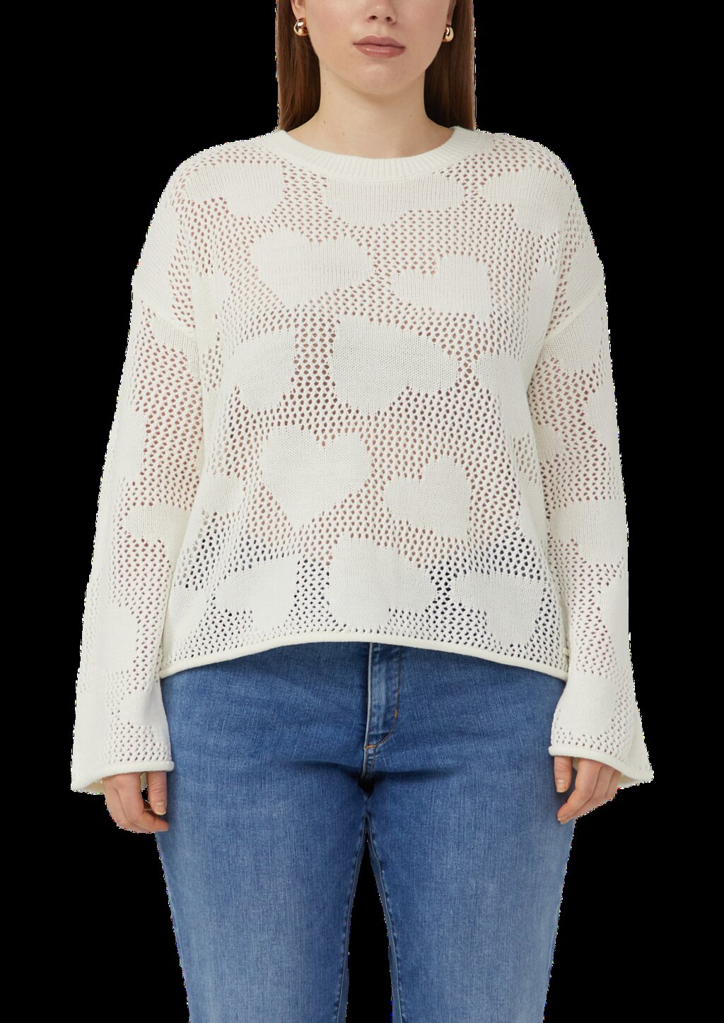 Transparenter Pullover