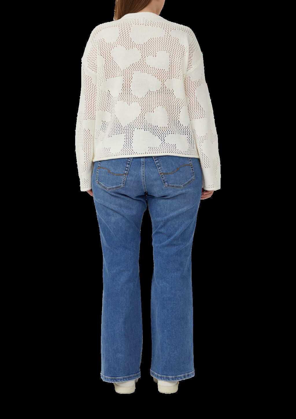 Transparenter Pullover