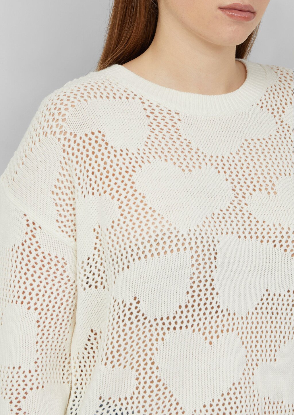 Transparenter Pullover