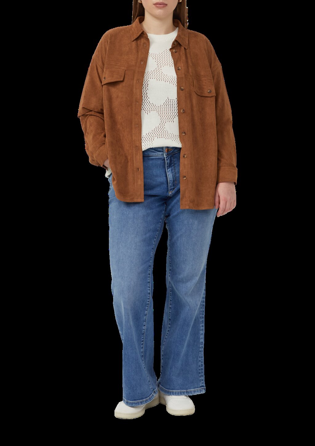 Transparenter Pullover