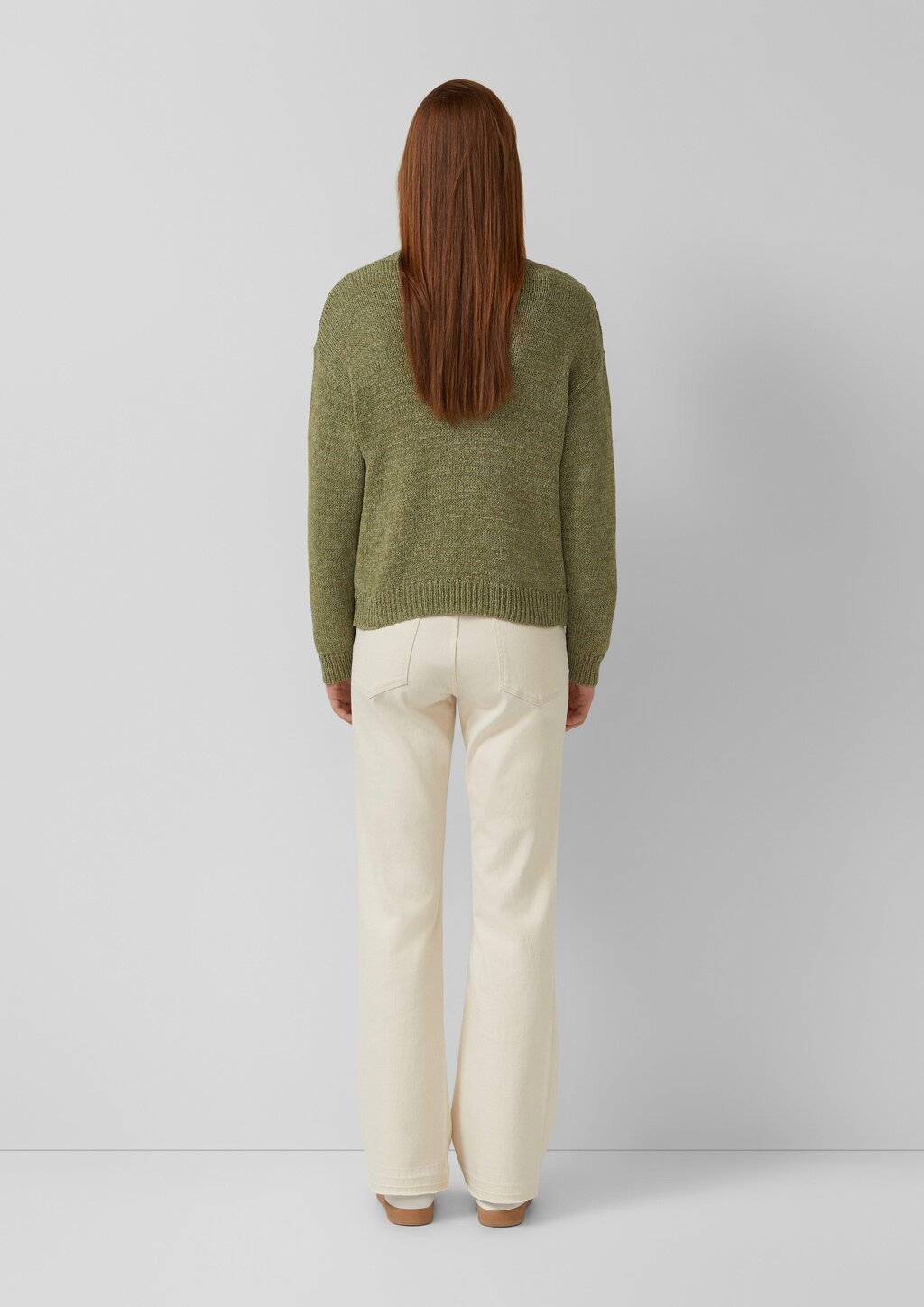 Strickjacke aus Bändchengarn im Relaxed Fit