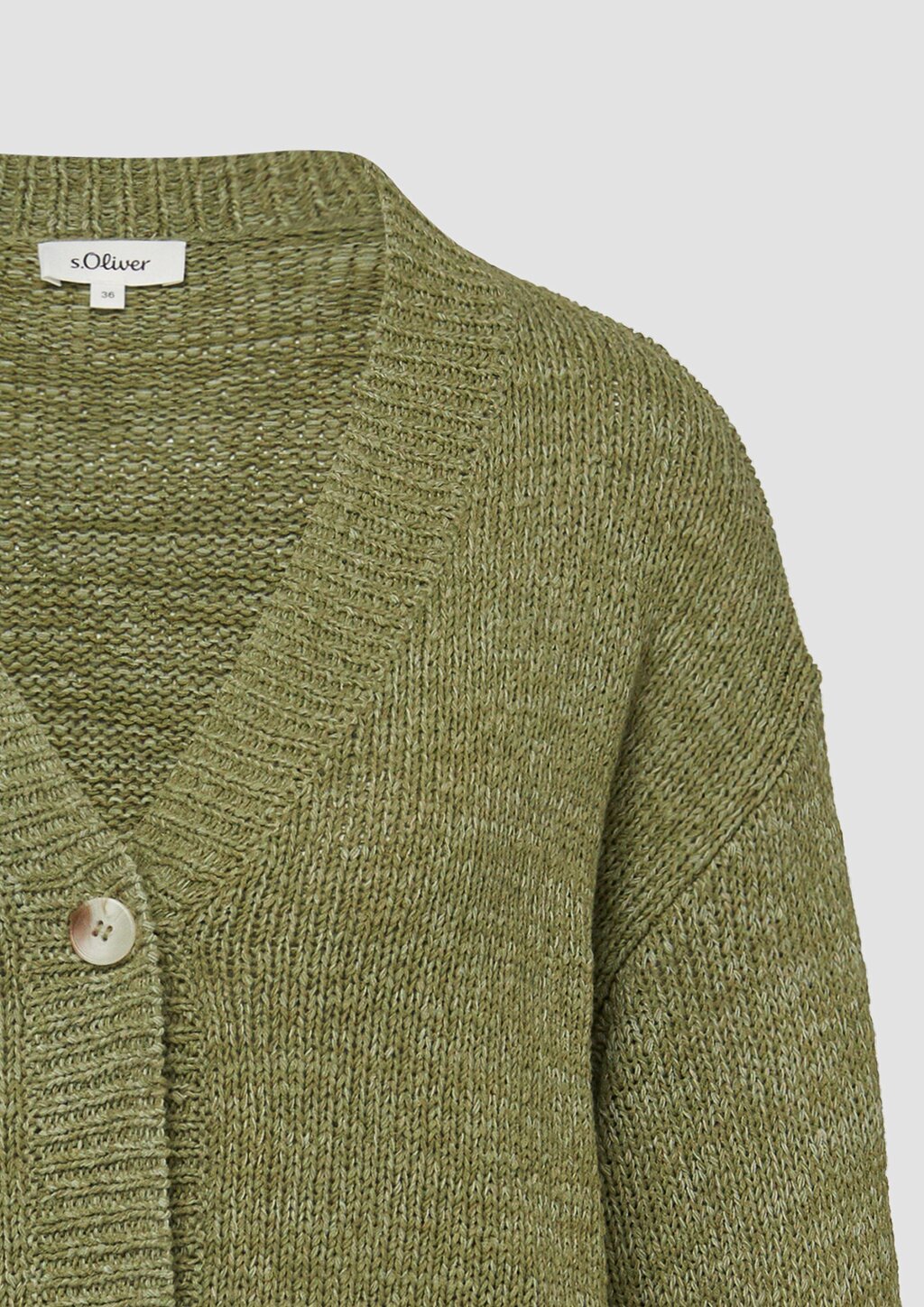 Strickjacke aus Bändchengarn im Relaxed Fit