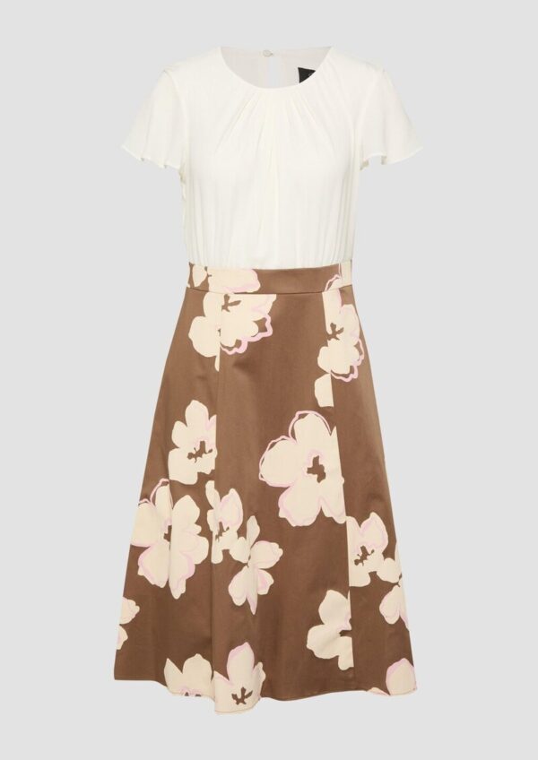 Elegantes Etuikleid mit Popeline-Rock