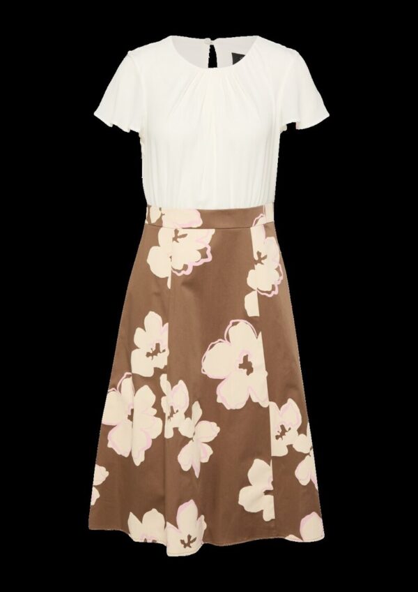 Elegantes Etuikleid mit Popeline-Rock