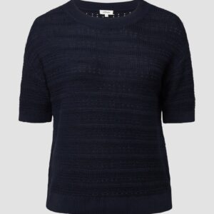 Ajour-Pullover mit Halbarm