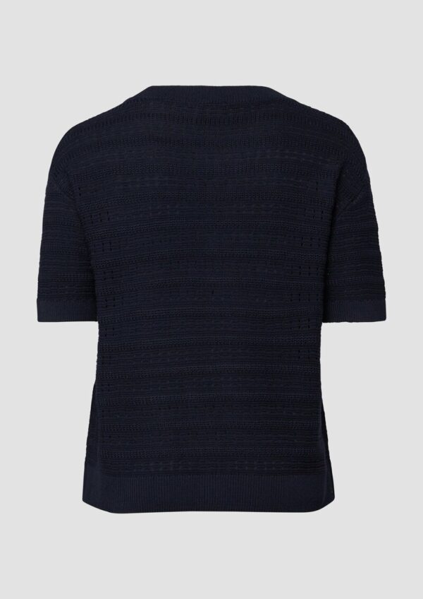 Ajour-Pullover mit Halbarm