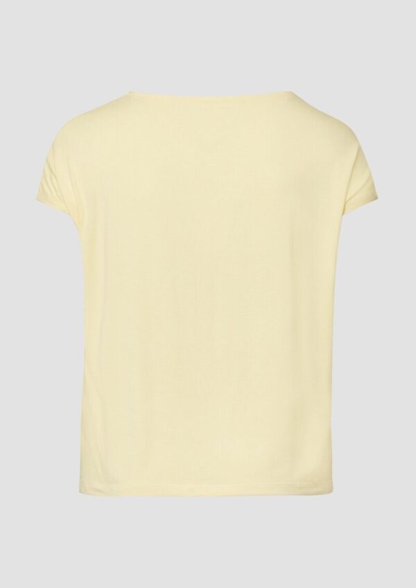 Fließendes Jersey-Shirt mit überschnittenen Schultern