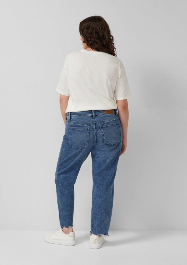 Jeans / Curvy Fit / Mid Rise / Slim Tapered Leg / mit Perlendetails