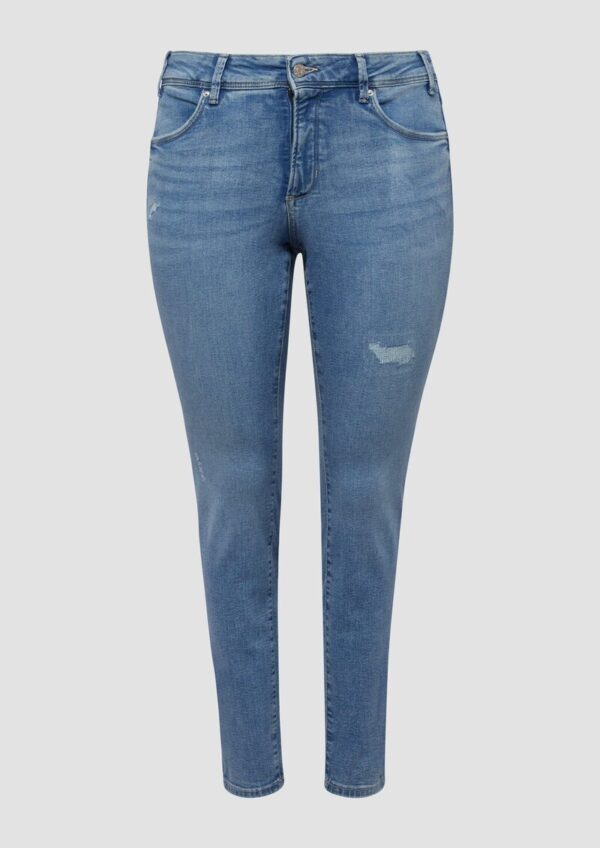 Jeans / Skinny Fit / Mid Rise / Skinny Leg / Destroyed-Effekt