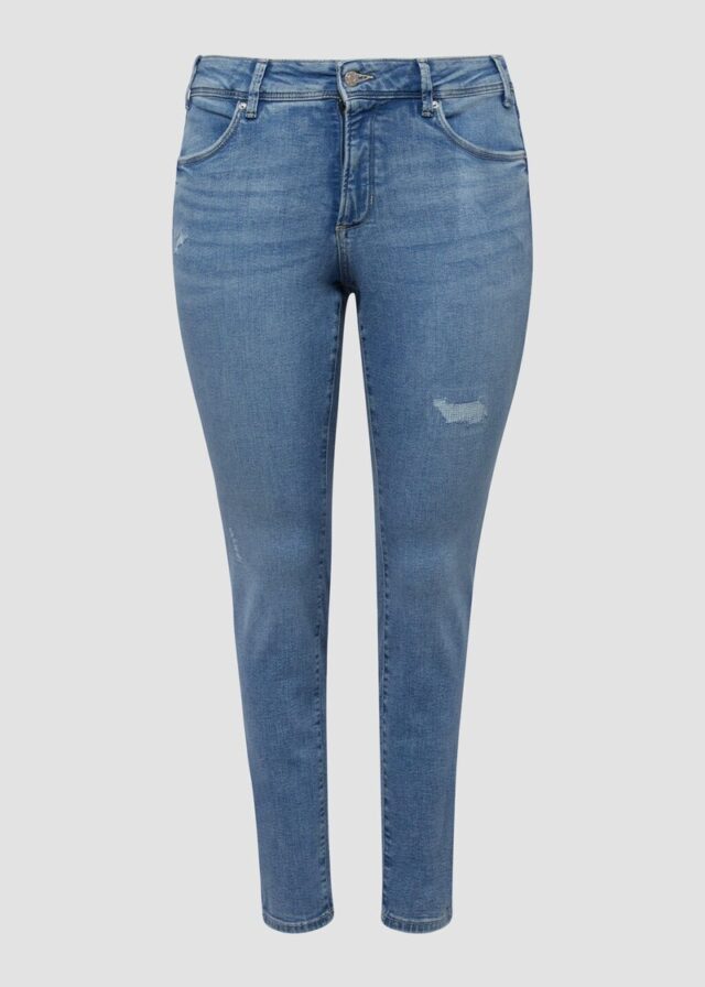 Jeans / Skinny Fit / Mid Rise / Skinny Leg / Destroyed-Effekt