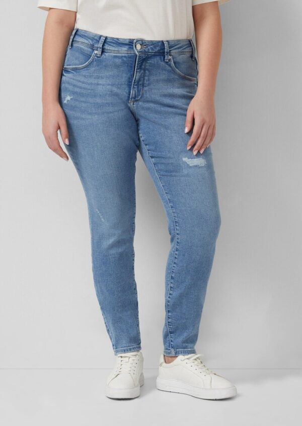 Jeans / Skinny Fit / Mid Rise / Skinny Leg / Destroyed-Effekt