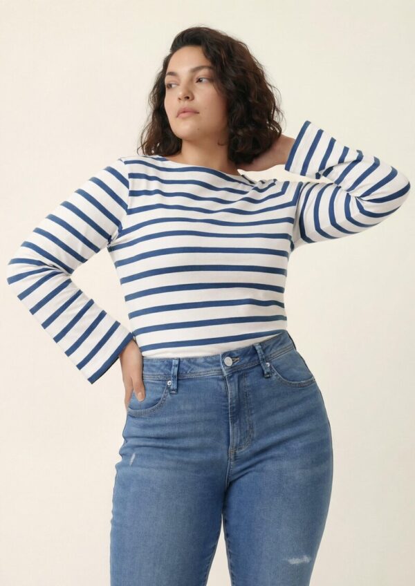 Leichtes Sweatshirt mit weitem Arm