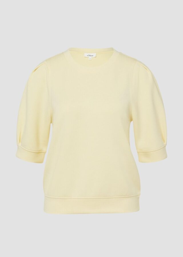 Scuba-Sweatshirt mit Faltendetails