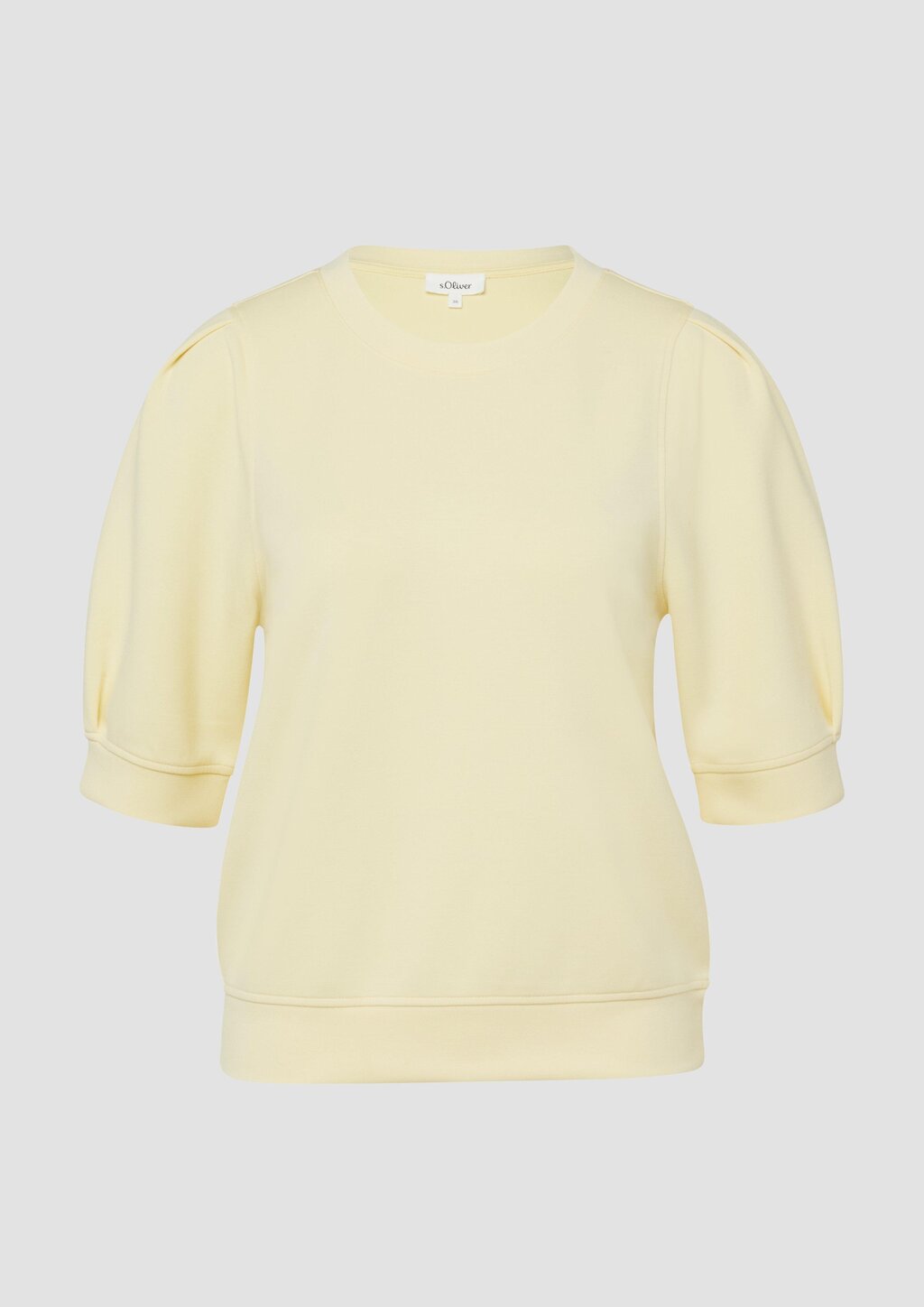 Scuba-Sweatshirt mit Faltendetails