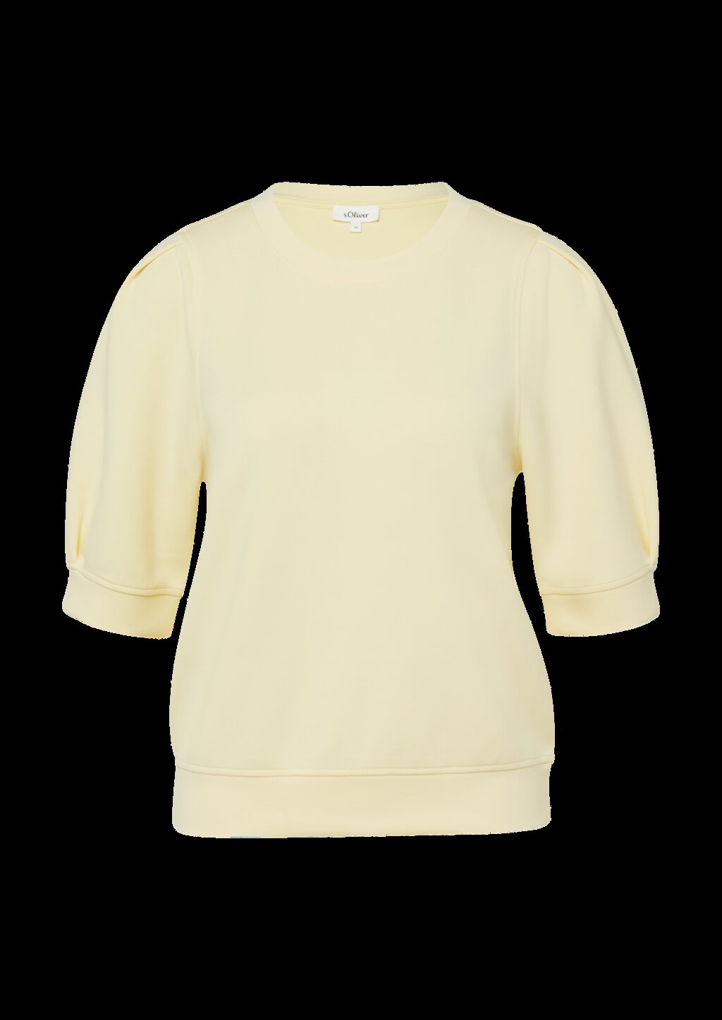 Scuba-Sweatshirt mit Faltendetails