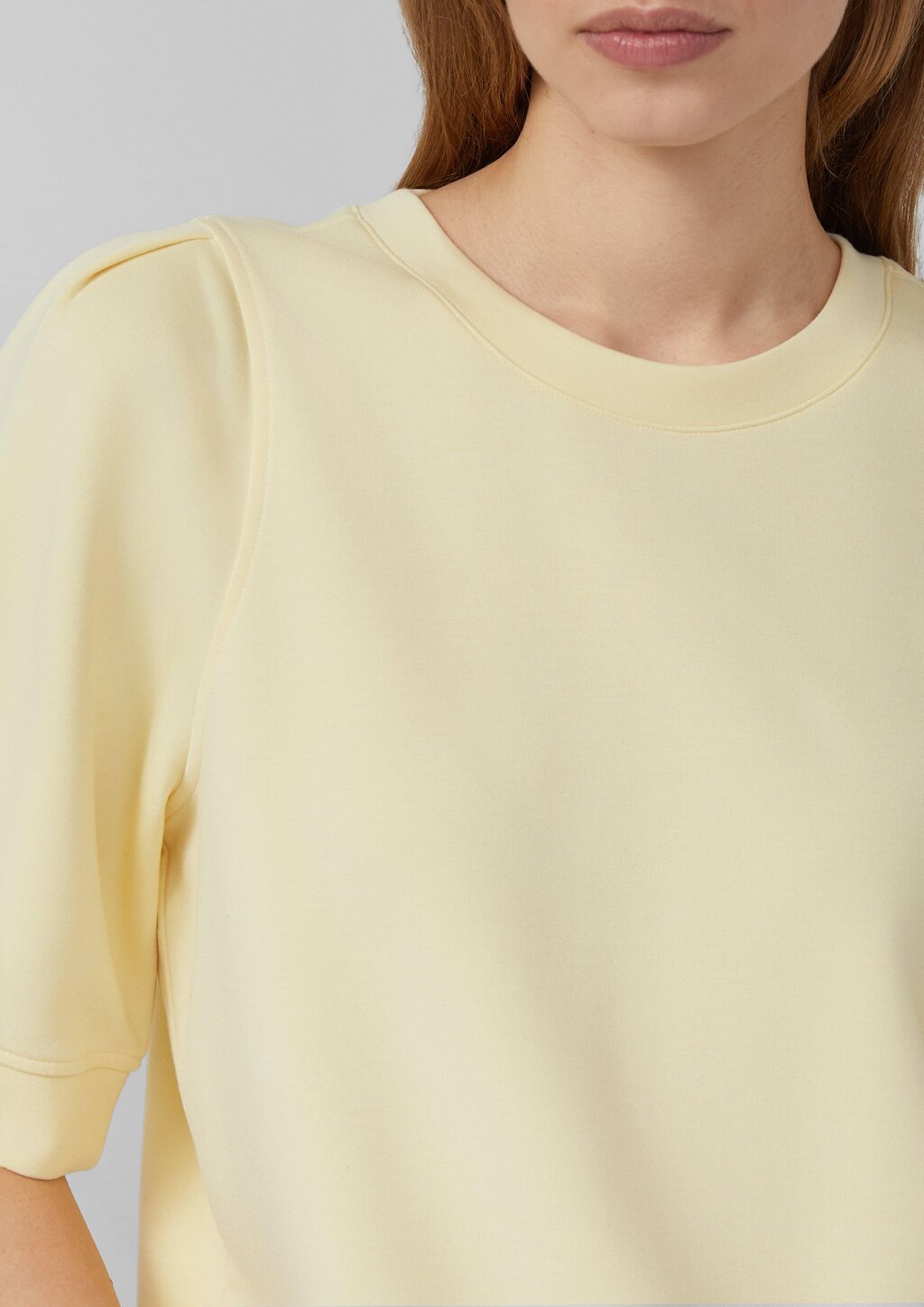 Scuba-Sweatshirt mit Faltendetails