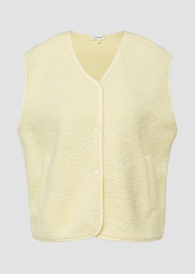 Teddyweste mit Eingrifftaschen