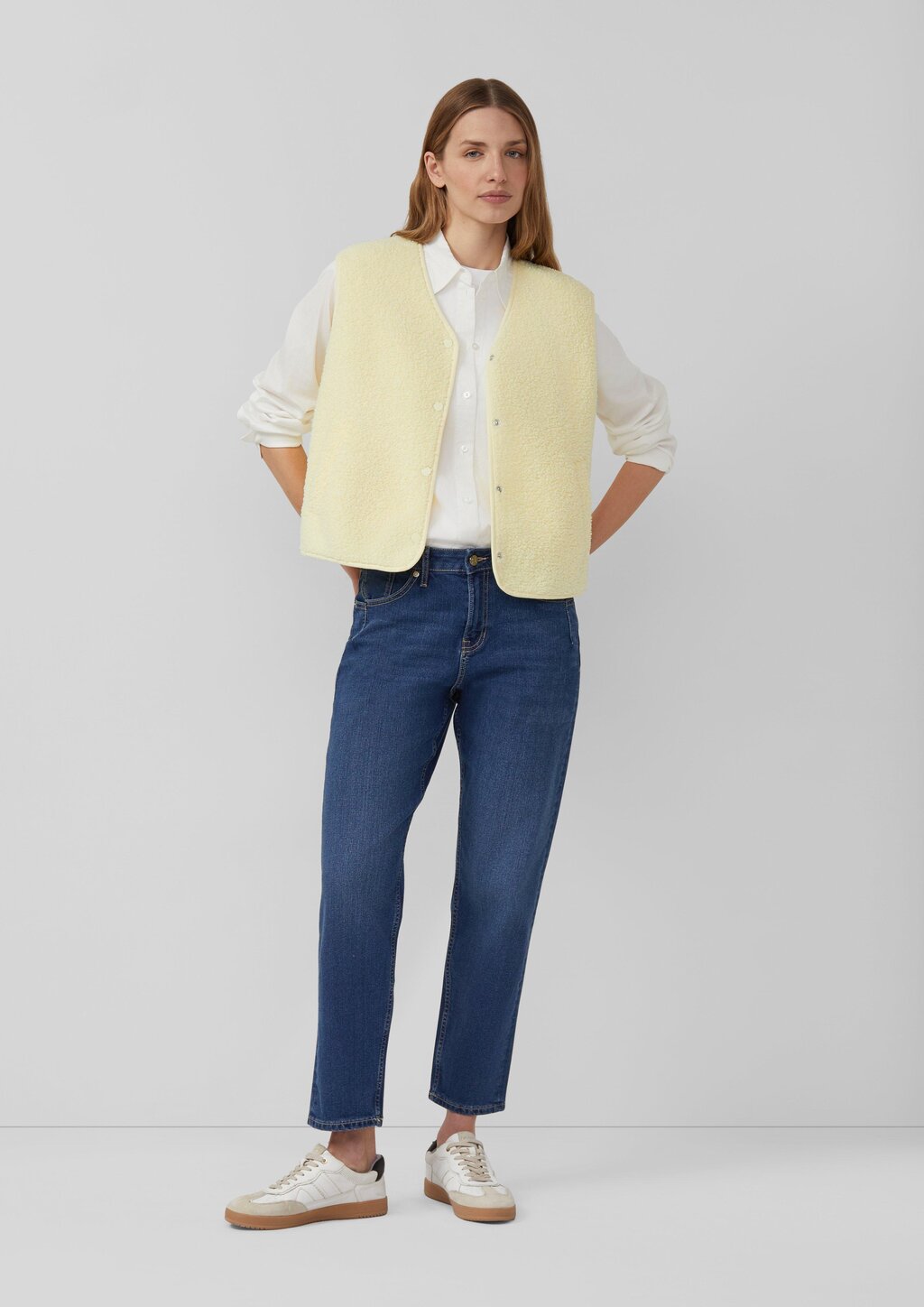 Teddyweste mit Eingrifftaschen