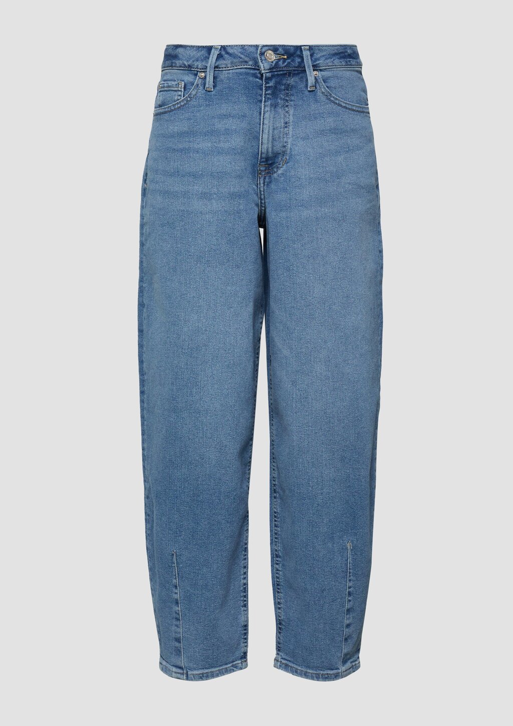 Ankle-Jeans / Regular Fit / High Rise / Barrel Leg