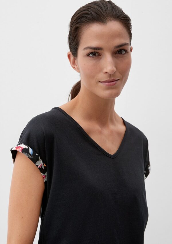 Kurzer Pyjama mit floralem Print