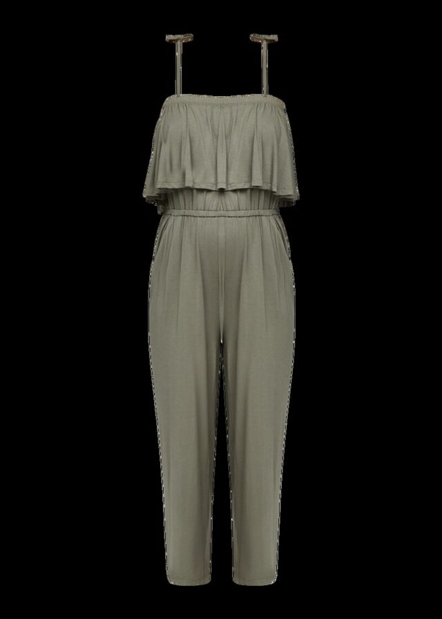 Strand-Jumpsuit mit Volant