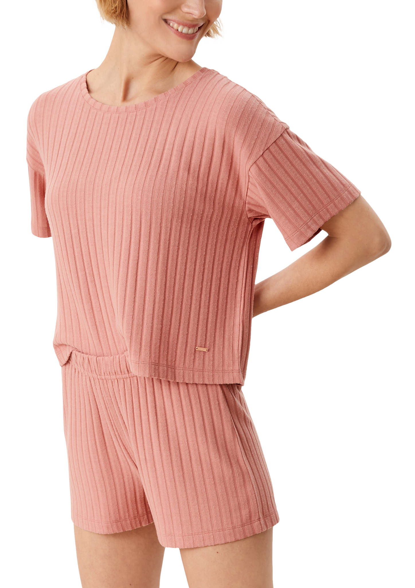 Shorts mit Rippstruktur