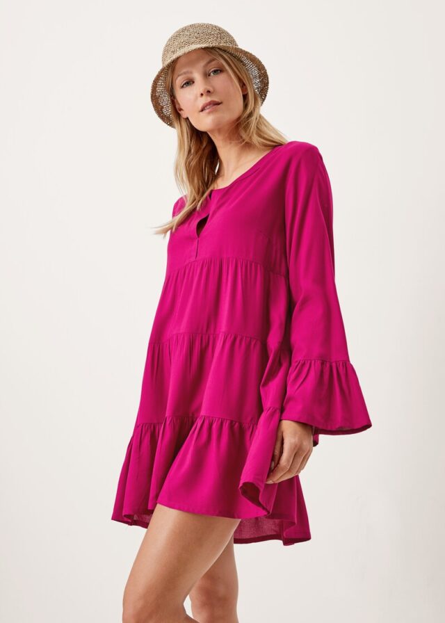 Tunikakleid aus Viskose