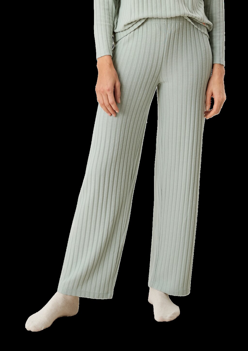 Loungehose mit Rippstruktur