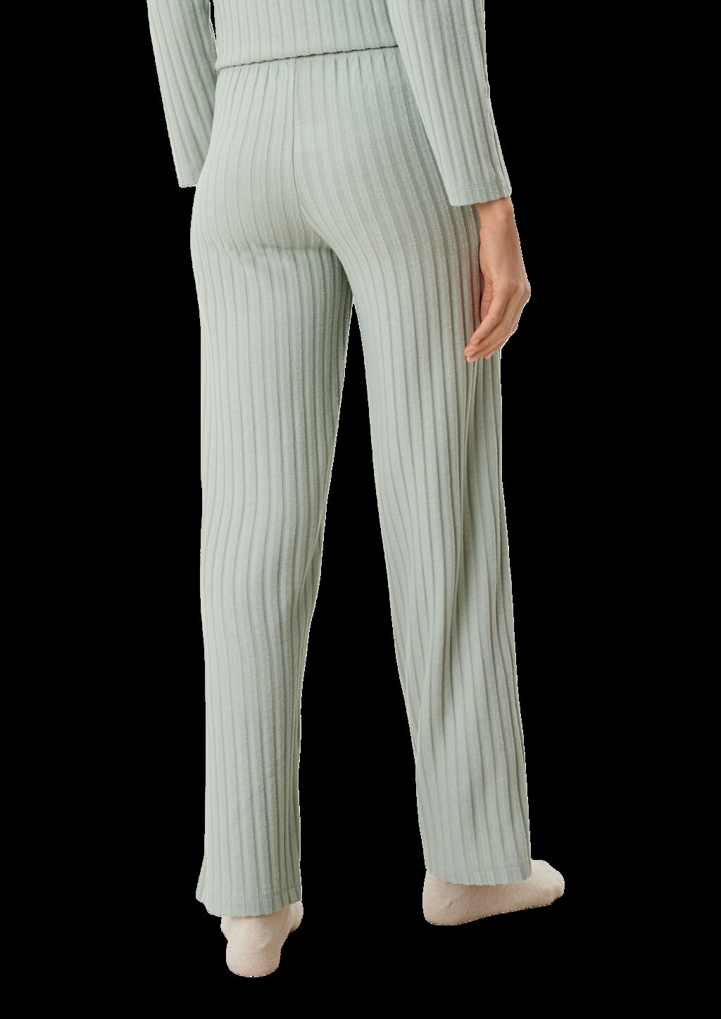 Loungehose mit Rippstruktur