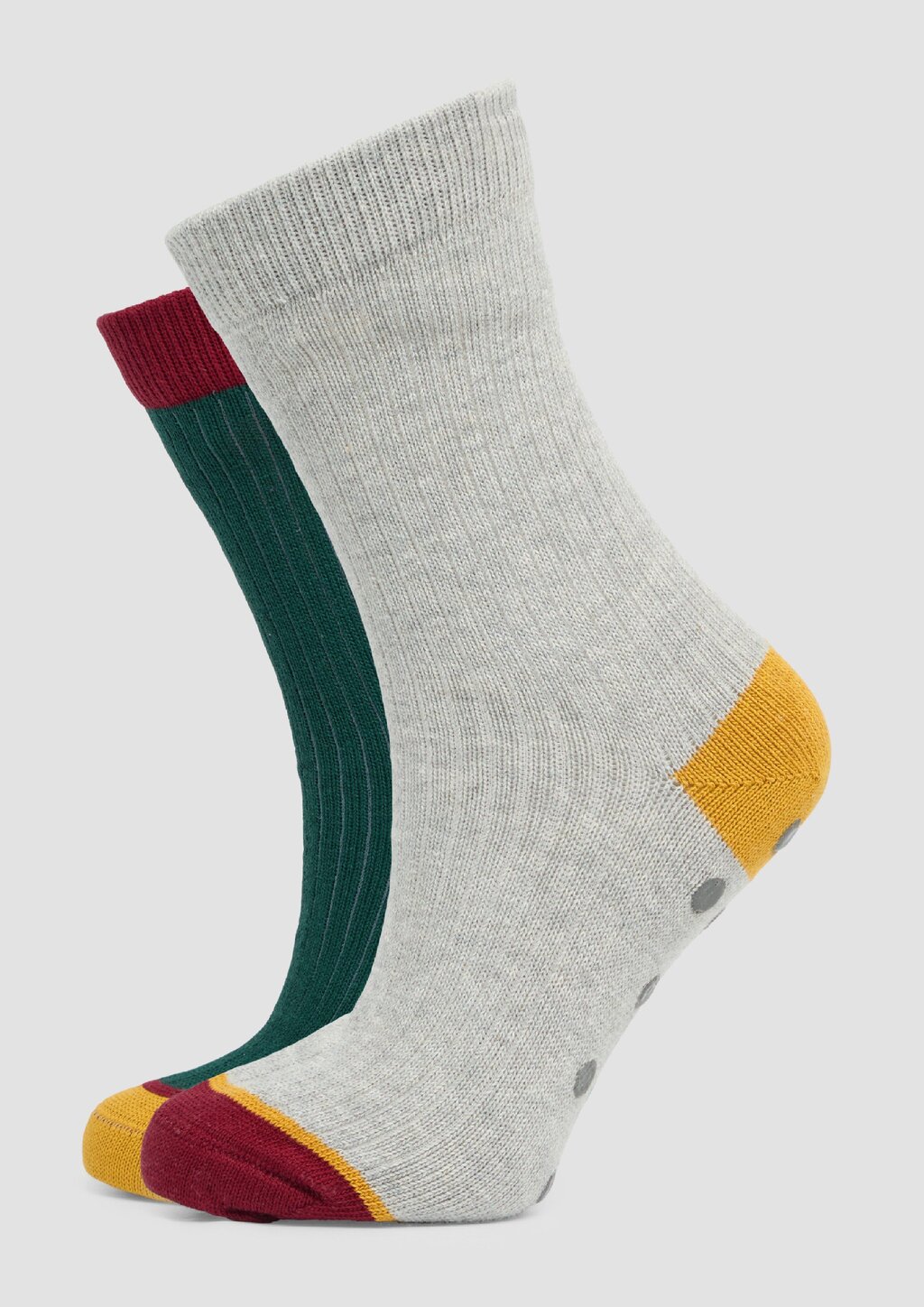 ABS-Socken im Doppelpack mit Kontrast-Detail