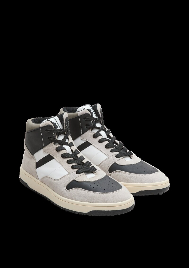 High Top-Sneaker aus Leder