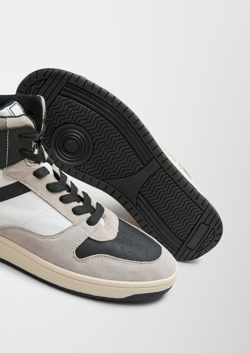 High Top-Sneaker aus Leder