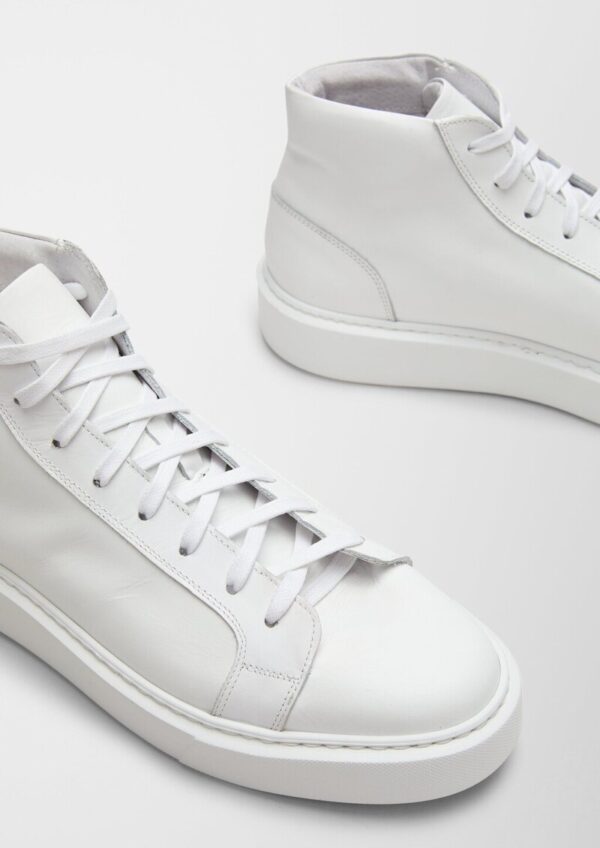 High Top-Sneaker aus Leder