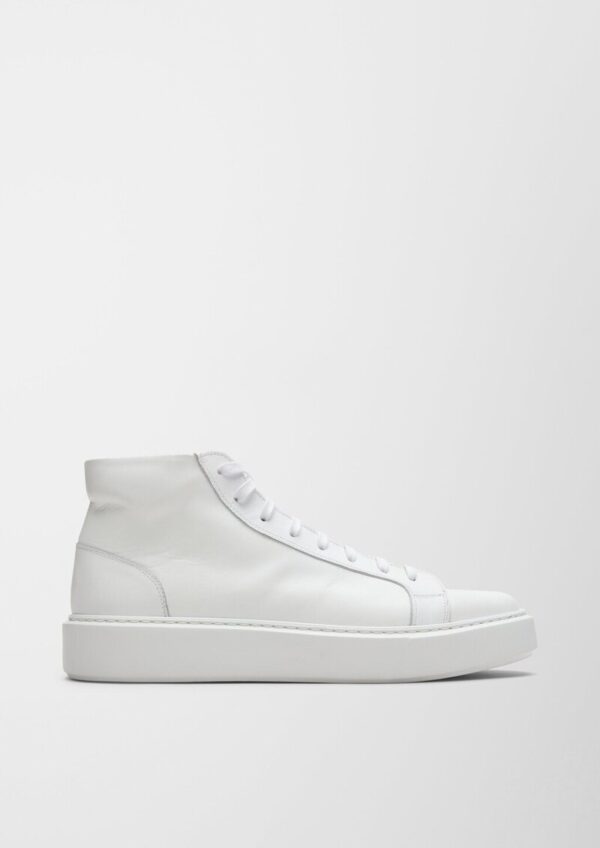 High Top-Sneaker aus Leder