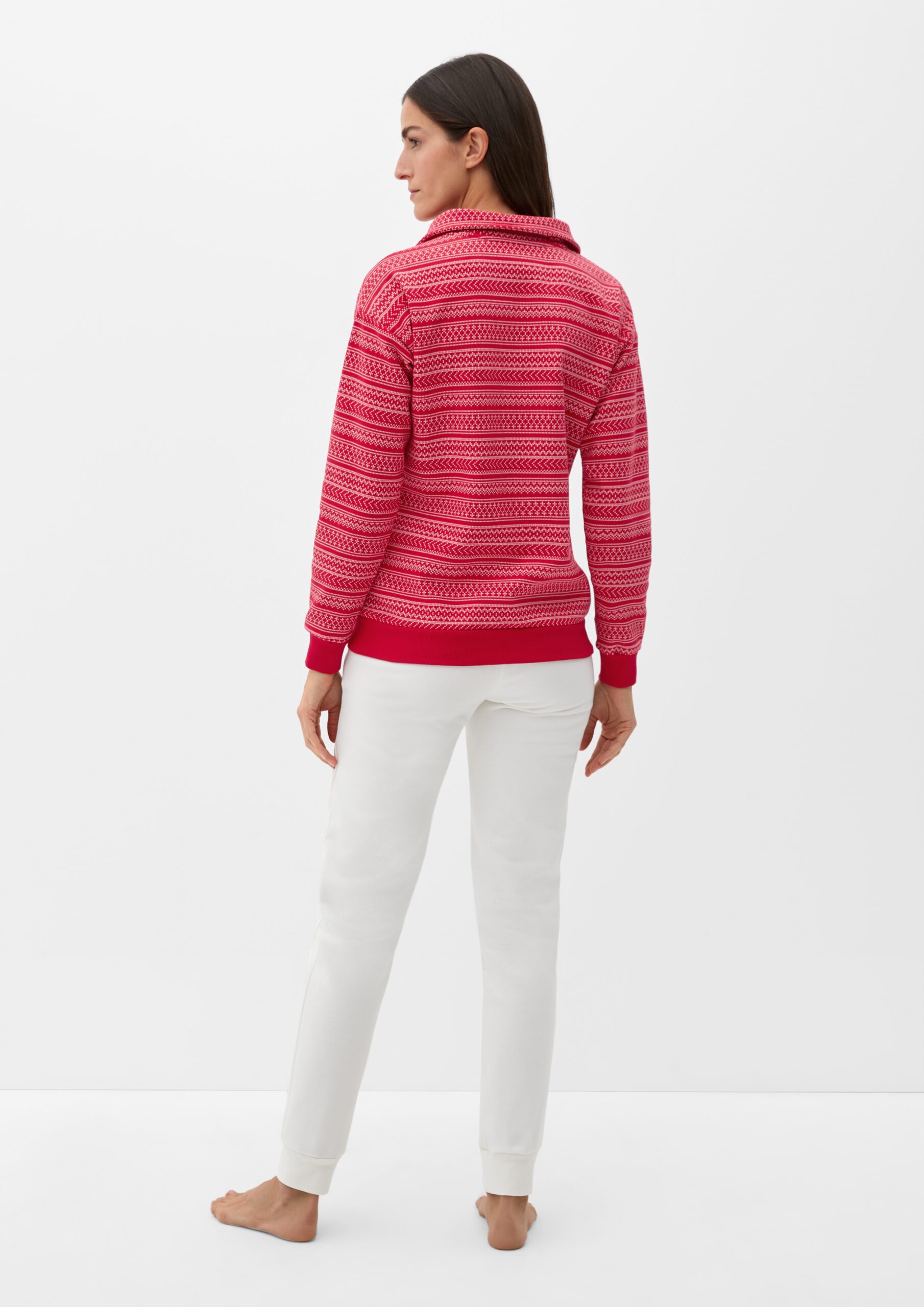 Pyjama-Oberteil im Baumwollmix