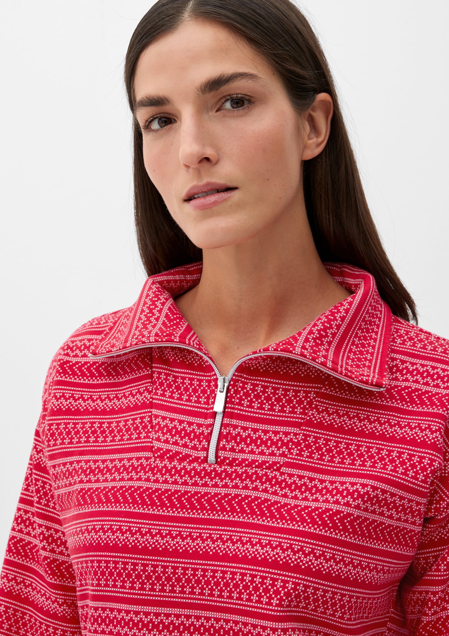 Pyjama-Oberteil im Baumwollmix