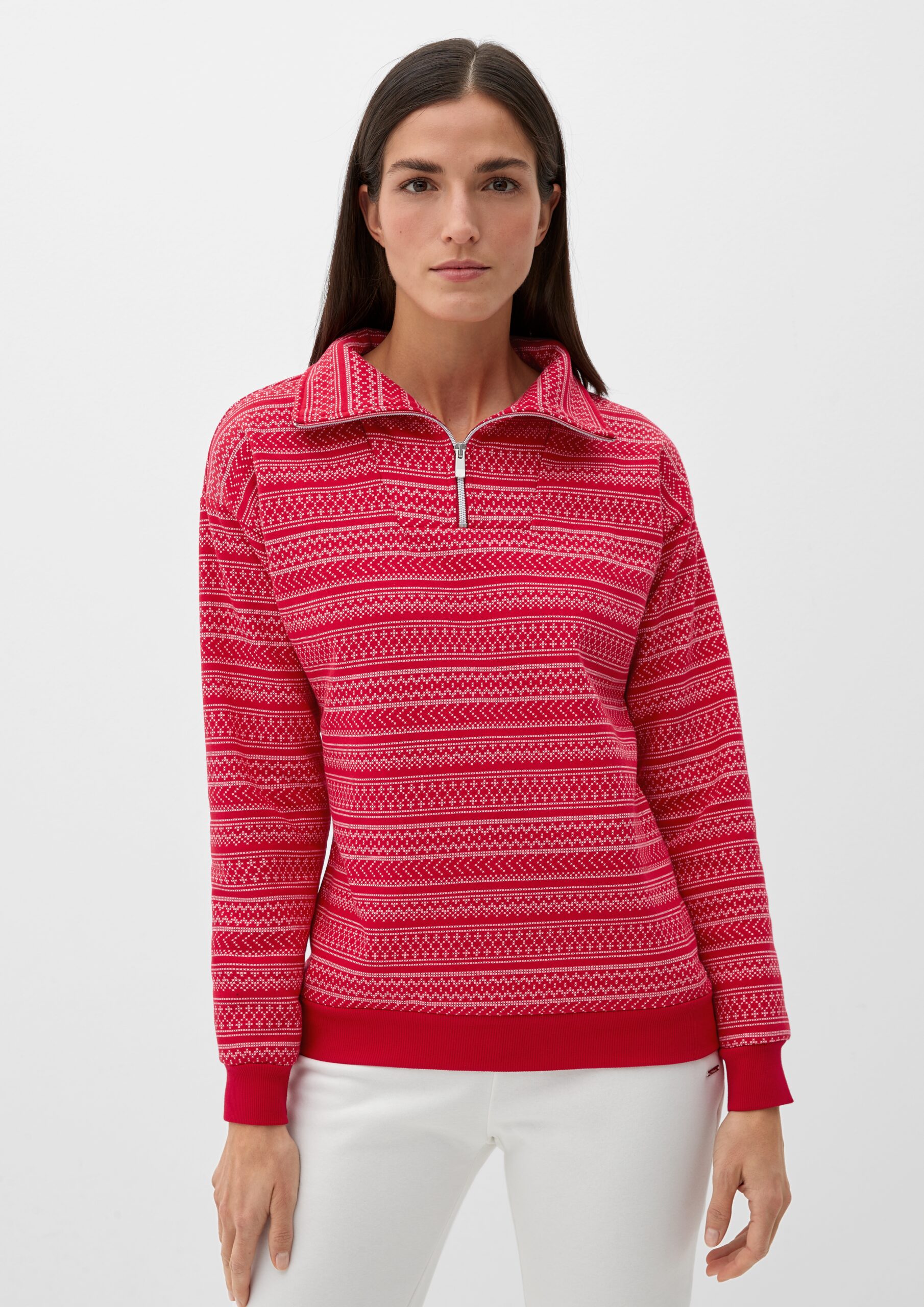 Pyjama-Oberteil im Baumwollmix