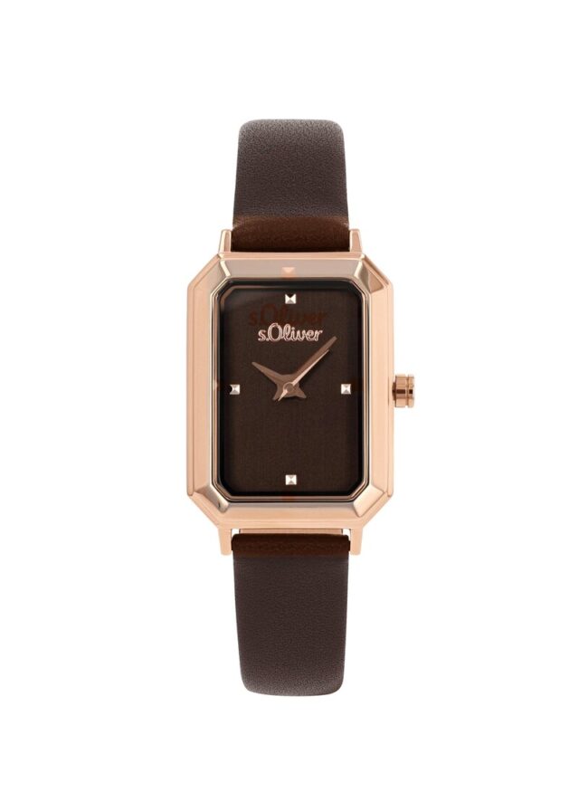 Zierliche Edelstahluhr