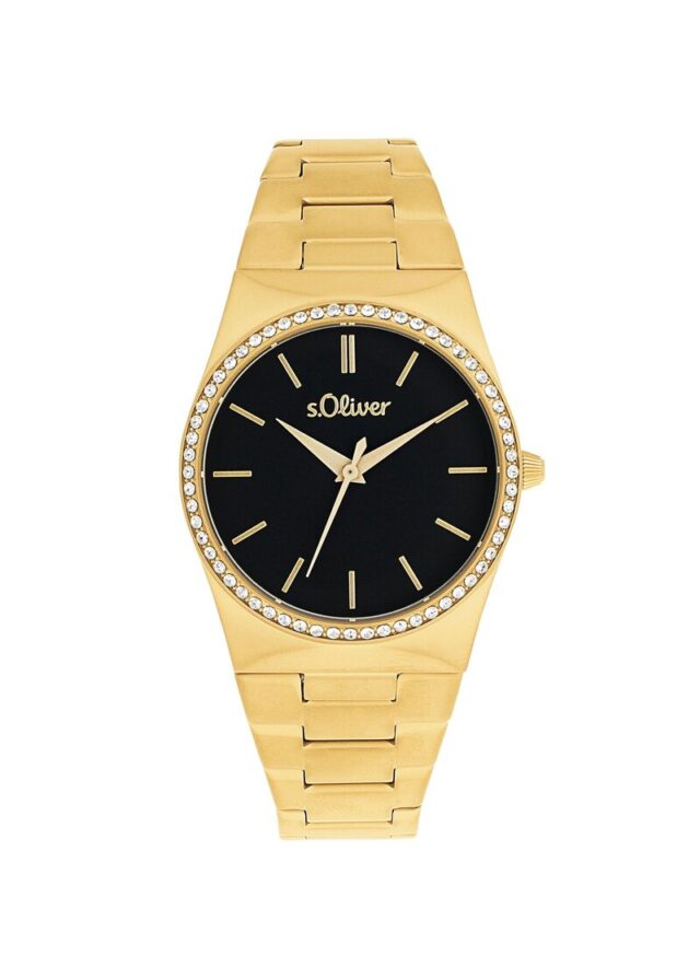 Armbanduhr mit Glitzersteinen