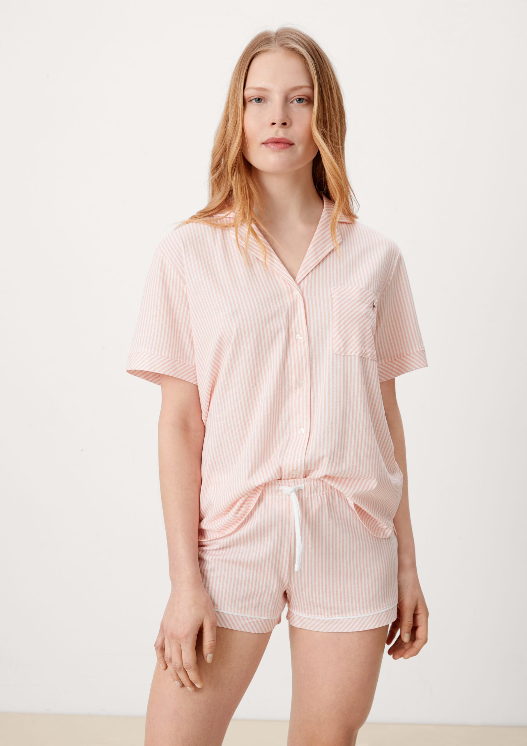 Pyjamashorts mit Streifenprint