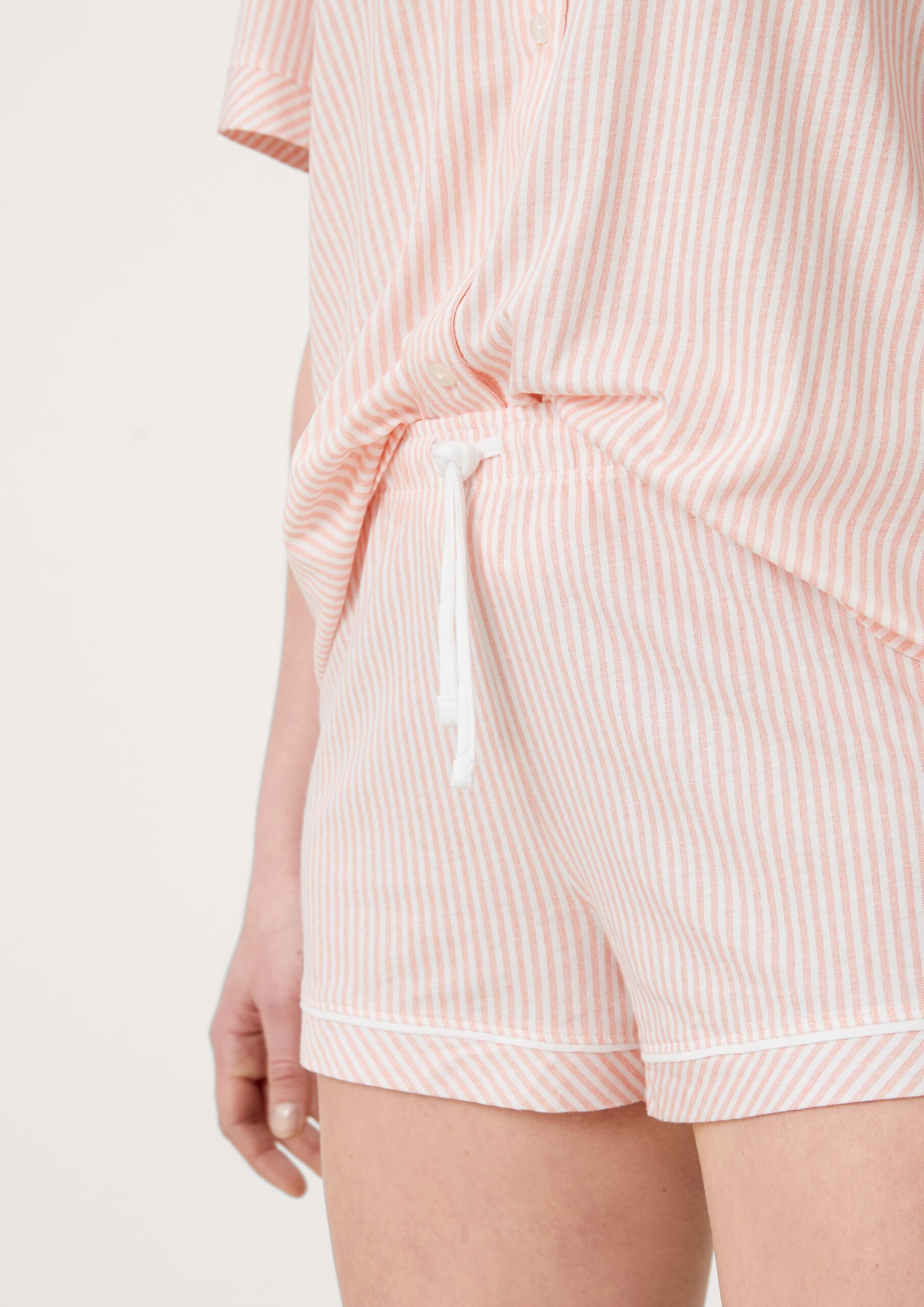 Pyjamashorts mit Streifenprint