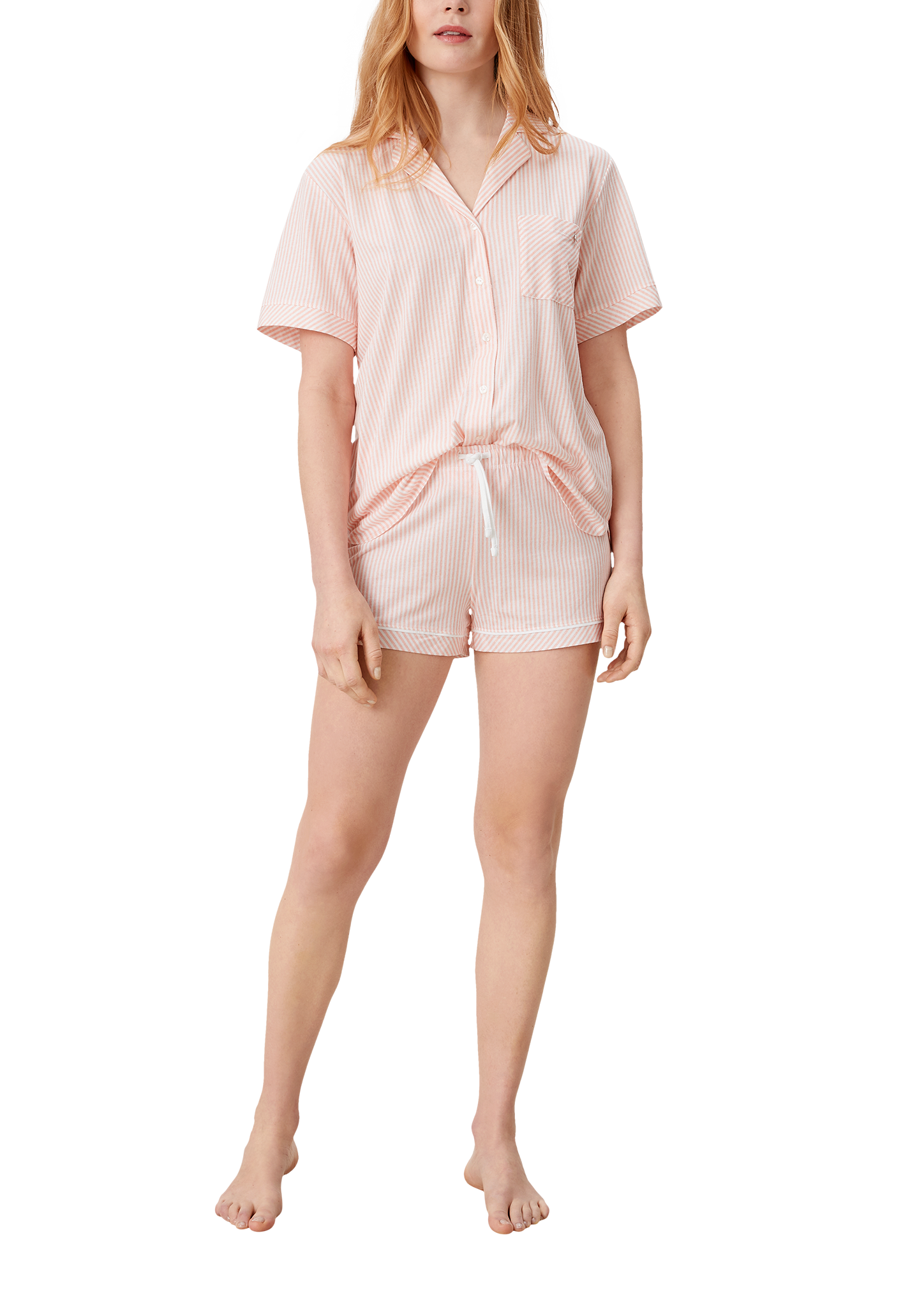 Pyjamashorts mit Streifenprint