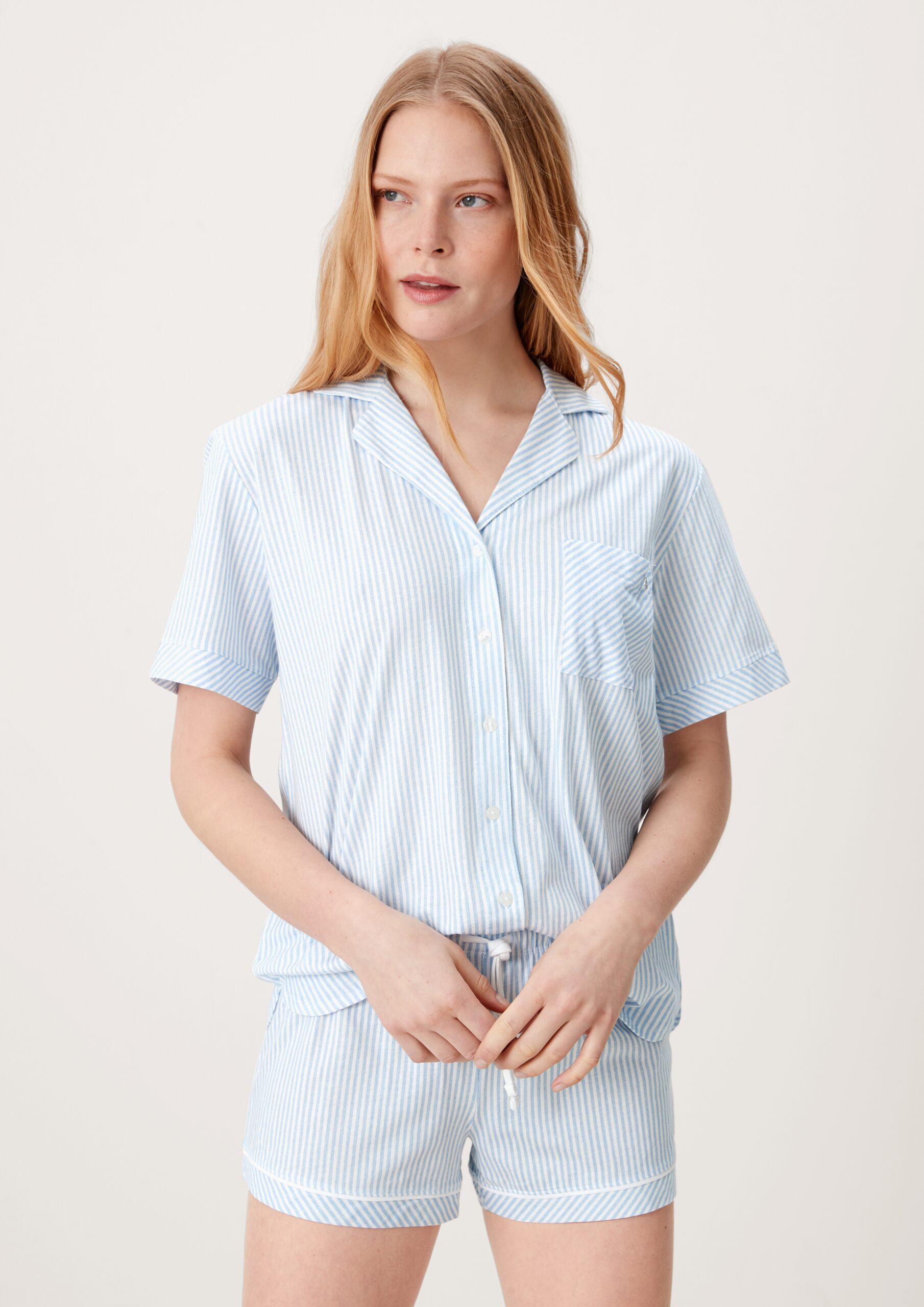 Pyjama-Shirt mit kurzen Ärmeln