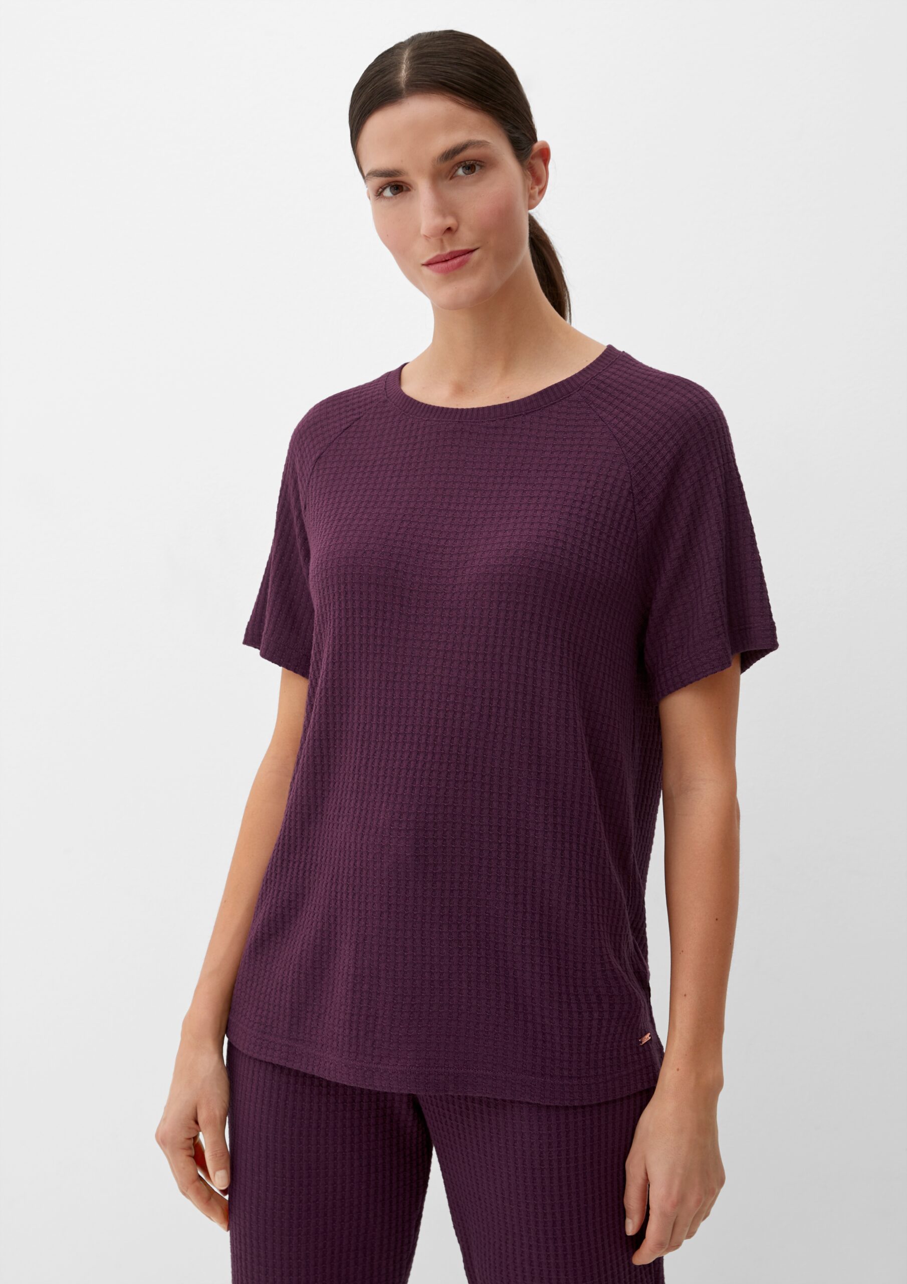 Nachtshirt in Waffelpiqué-Struktur