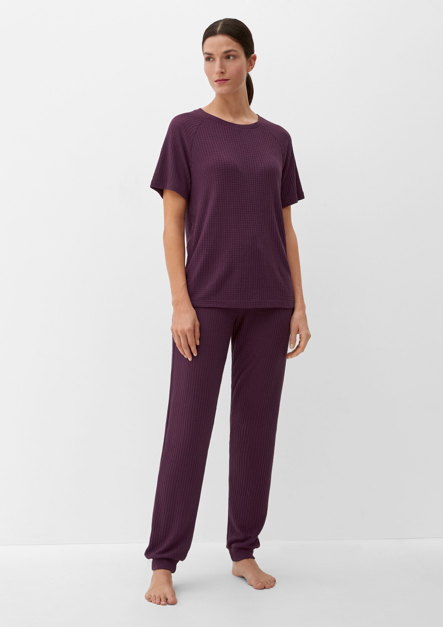 Nachtshirt in Waffelpiqué-Struktur