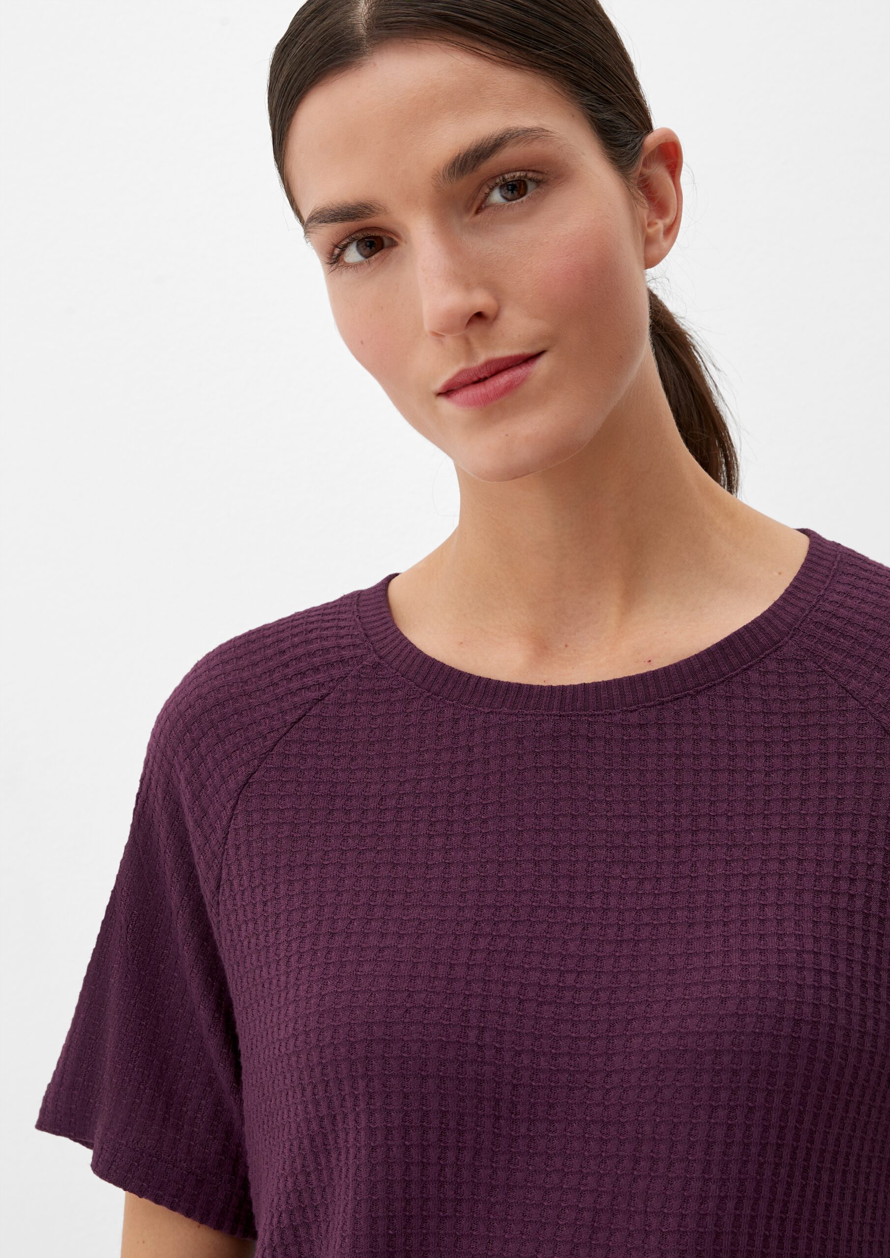 Nachtshirt in Waffelpiqué-Struktur